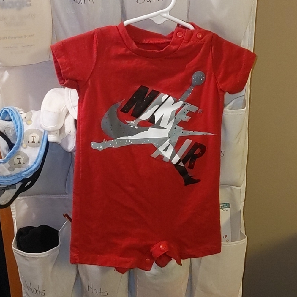 Nike shorts onesie